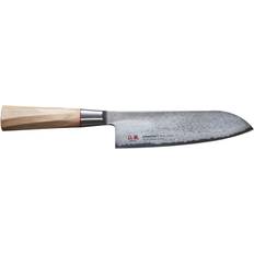 Suncraft Køkkenknive Suncraft Senzo Octagon Damaststahl Griff Pakkaholz Braun,Silber Santoku-Messer