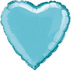 Babies Animal & Character Balloons Unique Party One Size, Baby Blue 18 Inch Heart Shaped Foil Balloon