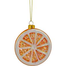 Orange Christmas Tree Ornaments Northlight 3.5" Glittered Slice Christmas Tree Ornament