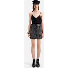 Cuero - Mujer Faldas The Kooples Zip Front Mini Skirt