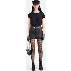 Cuero Shorts The Kooples High Rise Leather Shorts