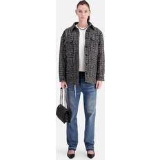 Cuadros - Mujer Chaquetas The Kooples Sobrecamisa de tweed con cuello clísico