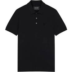 Clothing Lyle & Scott Tonal Eagle Mens Polo Shirt Black