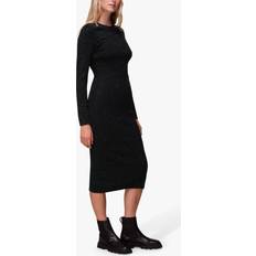 Black - Solid Colour Dresses Whistles Annie Sparkle Knitted Dress