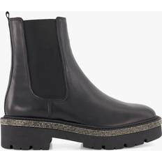 Dune London Boots chelsea 'PANICS' - nero/argento