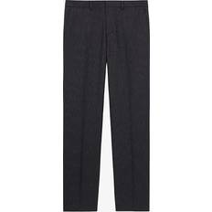 Tennis Pants The Kooples Black Striped Suit Trousers BLACK-ECRU