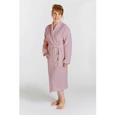 Pink - Women Robes Lazy Linen 'Pure Washed Linen' Bathrobe