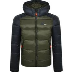 Superdry Hooded Colour Block Sports Puffer Jacket