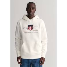 Gant Men Archive Shield Hoodie White