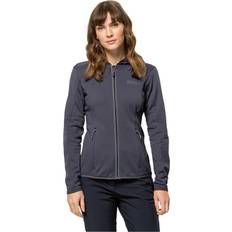 Jack Wolfskin Womens Baiselberg Hooded Full Zip Fleece Graphite