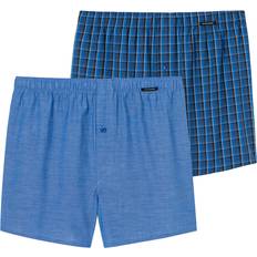 Schiesser Herr 2-pack boxershorts vävda underkläder, kungs_180500, 8, Royal_180500