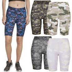 Morado - Mujer Shorts Urban Classics High Waist Camouflage Tech