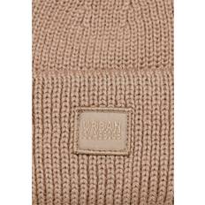 Beige Mössor Urban Classics Unisex stickad ull mössa, Vit, En