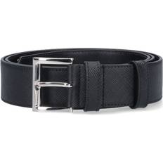 Men Belts Prada Saffiano Belt Black