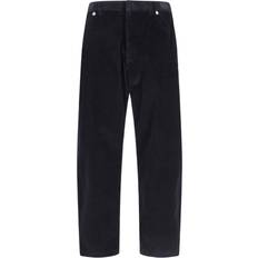 Black Cropped Cotton Trousers