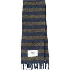 Rugby Tilbehør Maison Kitsuné Uld Rugby Stripes Tørklæde - Blå/Khaki