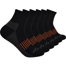 Timberland Men Socks Timberland PRO Men's 6-Pack Half Cushioned Quarter Socks, Black