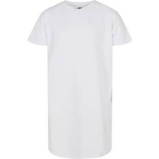 Girl's Organic Oversized Tee Dress - White