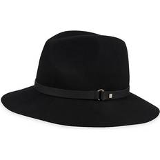 Leather Hats Bruno Magli Women's Wool Fedora Hat Black