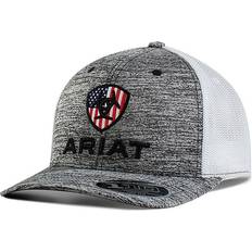 Ariat Unisex Clothing Ariat Men's Flexfit USA Work Snapback Hat Grey