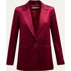 Rosso Blazer Alice + Olivia Notch Collar Bf Blazer Burgundy