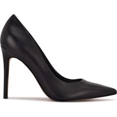 Nine West Slip-On Heels & Pumps Nine West Women's Fresh Pump, Black Leather