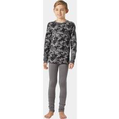 Helly Hansen Junior Unisex Jr Graphic Lifa Merino Set, Beton