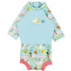 9-12M - Mädchen Schwimmwindeln Splash About Baby & Toddler Happy Nappy Sunsuit Little Ducks