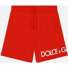 Red Trousers Dolce & Gabbana Boy's Logo-Print Jogger Shorts, 12M-30M NAIL RED 18-24 Months