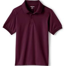 UV Protection Polo Shirts Children's Clothing Lands' End Kid's School Uniform Short Sleeve Rapid Dry Polo Shirt - Burgundy