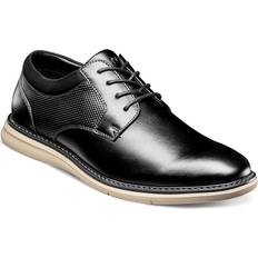 Multicoloured Oxford Nunn Bush Men's Chase Plain Toe Oxfords - Black/White