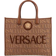 Versace Handväskor Versace Allover Large Tote Bag - Brown