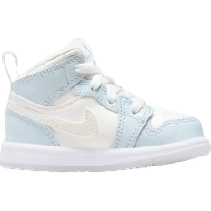 Nike Air Jordan 1 Mid SE Glitter Swoosh TD - Blue Tint/Summit White/White/Ice Blue