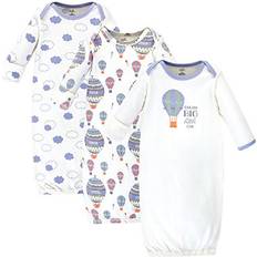 Long Sleeves Nightgowns Touched By Nature girls Organic Cotton Nightgown, Hot Air Balloon, 0-6 Months