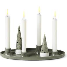 Grøn Julelysestager Kähler Nobili Green Julelysestage 33cm