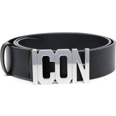 DSquared2 Belts DSquared2 Icon leather belt men Zamak/Calf Leather Black