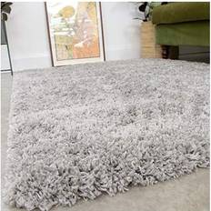 The Rug House Thick Shaggy Super Fluffy Grey