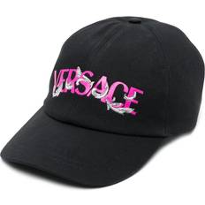 Versace Caps Versace logo-print detail baseball cap unisex Cotton/Polyester/Cotton Black