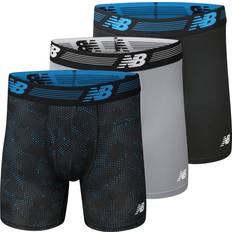 New Balance Men Men's Underwear New Balance Boxer Brief Fly Front with Pouch 3-Pack