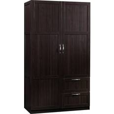 Cherry wood storage cabinet with doors Sauder Miscellaneous Cinnamon Cherry Storage Cabinet 19.4x71.1"