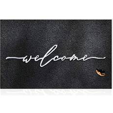 Carpets & Rugs AAZZKANG Large Door Mat Black