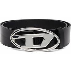 Diesel Women Belts Diesel 1DR logo-buckle belt women Calf Leather Black