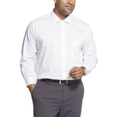 Van Heusen Van Heusen Men's FIT Dress Shirt Flex Collar Stretch Solid Big and Tall White, 18.5" Neck 35"-36" Sleeve