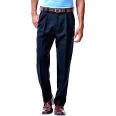 L33 Trousers Haggar Casual herrbyxor, Bark Bt, 48W x 34L