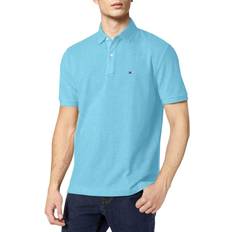 Tommy Hilfiger Mens Regular Short Sleeve Cotton Pique Polo Shirt - Bachelor Button