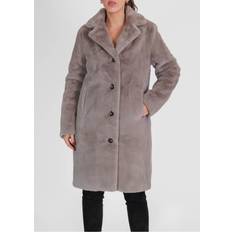 Oakwood Cyber Grey Faux Fur Coat M, Colour: Grey Fabric