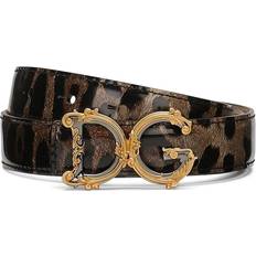 Leopard - Women Belts Dolce & Gabbana DG-buckle leopard-print belt women Calf Leather/Calf Leather Brown