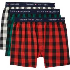 Tommy Hilfiger Brown Men's Underwear Tommy Hilfiger Cotton Classics 3-Pack Slim Fit Woven Boxer - Cogn