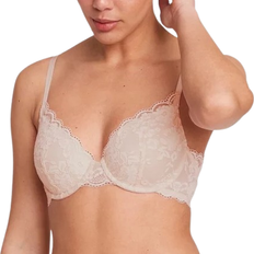 Rosa BH:ar Lindex Lilja t-shirt bh med spets