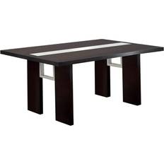 Black - Glasses Dining Tables Simple Relax Luminar Collection CM3559T 76" Black Dining Table 40x76"